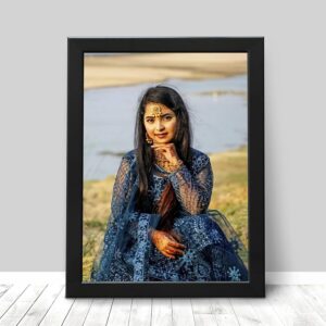 Black Wooden 1 Inch wide Photo Frame For Wall Black Picture Frame For Home and Office Decoration (Pack of-1) Available in 4x6 to 12x18 inch sizes