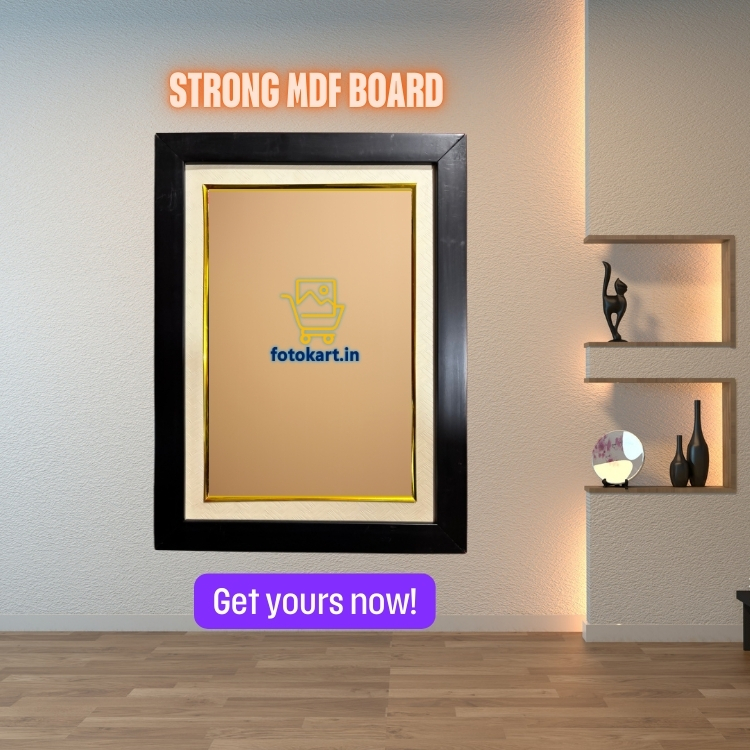 Art Street Synthetic Document Large Size Wall Photo Frame, Big Frames For Wall Artwork, Certificates, Picture & Photographs Home Decor (Black, 11x15 Inch, Matted To 8x12 Inch) - Image 2