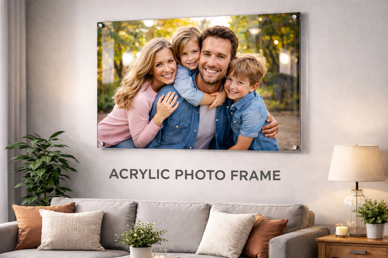 Premium Acrylic Photo Frame – Super Glossy Finish (5mm) | Best for your Living Room Walls