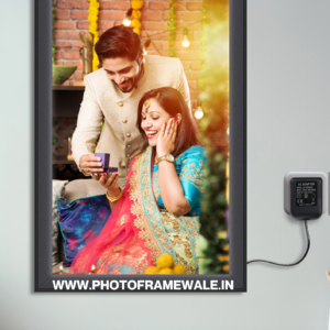 Custom LED Frame, 8x12 inches Personalized Light Up Picture Frame with Free Adapter – Romantic Gift for Wife, Husband, Couple – Anniversary, Wedding, Valentine’s Day, Home Décor